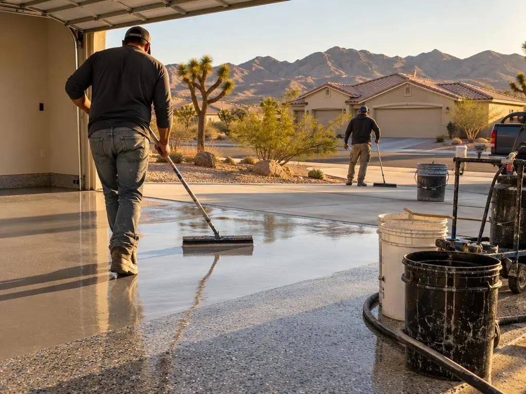 Polyaspartic Floor Coating in Victorville, CA